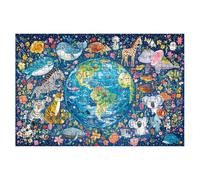 Puzzle 1500 Pezzi, Puzzle Terra, Puzzles in Legno con Compact Box Tema Animali, Puzzles Classico per Adulti e Tutta la Famiglie, Divertimento, Idea Creativo Regalo Uomo Regalo Donna, Decorazione -1633