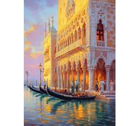 Puzzle 1500 Pezzi, Puzzle Venezia Jigsaw Adulti DIY Classici legno Gioco, Città dell'acqua Jigsaw Giochi Rilassamento e Intelligence, Idea Regalo, Consigliato a Partire dai 14 Anni 87x57cm g-969