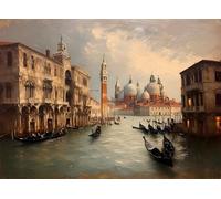 Puzzle 1500 Pezzi, Puzzle Venezia Jigsaw Adulti DIY Classici legno Gioco, Città dell'acqua Jigsaw Giochi Rilassamento e Intelligence, Idea Regalo, Consigliato a Partire dai 14 Anni 87x57cm g-439