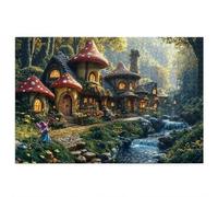 Puzzle 1500 Pezzi, Puzzle Villetta per Adulti, Gioco Educativo con Scatola Regalo per Adulti, Giochi Educativo per Famiglie, Rompecapo per Natalizie Decorazioni casa, Regalo Donna (Paesaggio) E-57