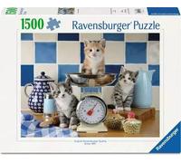 PUZZLE 1500 PEZZI ravensburger GATTINI IN CUCINA originale CATS IN THE KITCHEN s