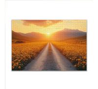 Puzzle 1500 Pezzi Tramonto Paesaggio Puzzle Grandi Dimensioni per Adulti 87 x 57cm, Adulti Difficili Impossible Giochi, Rilassamento e Intelligence, Jigsaw Personalizzato per Maschio e Femmina L-4