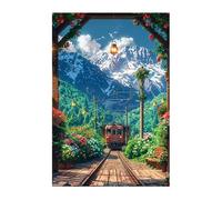 Puzzle 1500 pezzi, Treno di Primavera Puzzle Classici per Adulti, Giocattoli di Gioco Impegnativi, puzzle Impossibile, Puzzles per Gioco Familiare, Regalo per Amore e Amico 87 x 57 cm