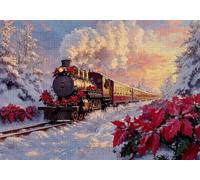 Puzzle 1500 Pezzi Treno Puzzle Adulti Sfida Impossibili Jigsaws Inverno Classica 3D Pattern Art Jigsaws per Divertimento Adulti e Bambina, Gioco Familiare, Festa Aziendale, Amore e Amico 87x57cm C-575