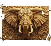 Puzzle 1500P Pezzi, Puzzle Classici 34.3 x 22.4 in elefante statua l0-78 | Puzzle Giochi Rilassamento e Intelligence, Puzzle per Gioco Familiare, Festa Aziendale, Regalo per Amore e Amico