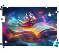 Puzzle 1500P Pezzi, Puzzle Classici 34.3 x 22.4 in magia Barca l0-475 | Puzzle Giochi Rilassamento e Intelligence, Puzzle per Gioco Familiare, Festa Aziendale, Regalo per Amore e Amico