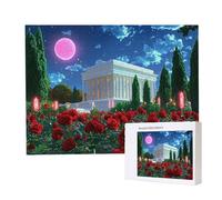 Puzzle 156x105cm, 5000 Pezzi di Puzzle per Adulti, Regalo di Anniversario, Regalo di Natale, Decorazione Della Casa, Prevenzione Della Degenerazione Cerebrale Negli Anziani (Palazzo delle Rose) w-557