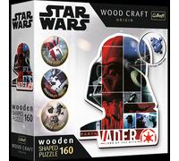 Puzzle 160 contorno in legno Darth Vader 20190