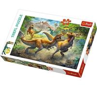 Puzzle 160 pezzi - tirannosauri in combattimento Trefl