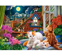 Puzzle 180 pezzi Gattini sul Tetto