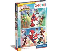 Puzzle 2×60 pezzi Spidey e i suoi fantastici amici
