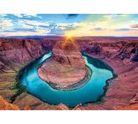 Puzzle 200 Pezzi,35x25 cm puzzles per adulti,Alba sul fiume Canyon DIY Puzzle Arte,Educativi Stimolanti Puzzles Decorazioni per la Casa