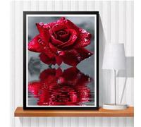 Puzzle 200 pezzi, Acqua di Rose Rosse Puzzle Classici per Adulti, Giocattoli di Gioco Impegnativi, puzzle Impossibile, Puzzles per Gioco Familiare, Regalo per Amore e Amico 35 x 25 cm