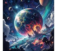 Puzzle 200 Pezzi Adulti, Aurora Città Galattica puzzle per adulti 200 pezzi 28x28cm, Creativo Giocattolo, Puzzles Giochi Intelligence per Familiare
