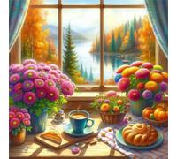 Puzzle 200 Pezzi Adulti Pane Fiore Bosco, Fai da Te puzzle difficili adulti 200 pezzi 28x28cm, Intrattenimento Creativo, Divertimento, Gioco di Abilità per Tutta la Famiglia