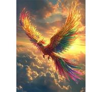 Puzzle 200 Pezzi Adulti Sole Fenice Colorata, Fai da Te puzzle difficili adulti 200 pezzi 35x25cm, Intrattenimento Creativo, Divertimento, Gioco di Abilità per Tutta la Famiglia