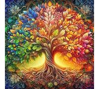 Puzzle 200 Pezzi Albero in crescita, puzzle per Adulti 200 pezzi 28x28cm, Puzzles Giochi Rilassamento e Intelligence, puzzles Classici per Gioco Familiare, Festa Aziendale, Regalo Natale