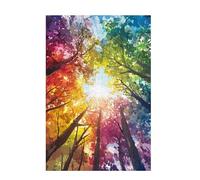 Puzzle 200 Pezzi Albero Puzzle Colore Adulti Arte Grandi Dimensioni Jigsaw di Legno con una Scatola, Impossibili Jigsaw Gioco Familiare for Adulti Principiante, Home Decor Regalo Donna 35x25cm D-944