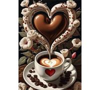 Puzzle 200 Pezzi,Amo cioccolato caffè Puzzles Adulti,puzzles arte per adulti,Giochi Rilassamento e Intelligence,puzzle per Gioco Familiare Regalo