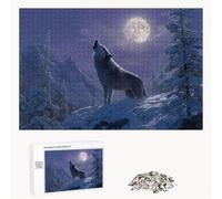 Puzzle 200 Pezzi - Animale & Luna - Puzzle in Legno Durevole con Lettere sul Retro - 35 x 25 cm - Hobby Creativo Senza Polvere - Articolo per Collezionisti e 14 Anni in Su P3#619