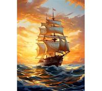 Puzzle 200 pezzi, Barca a Vela al Tramonto Sull'Oceano Puzzle Classici per Adulti, Giocattoli di Gioco Impegnativi, puzzle Impossibile, Puzzles per Gioco Familiare, Regalo per Amore e Amico 35 x 25 cm