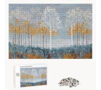 Puzzle 200 Pezzi - Blu & Albero - Puzzle in Legno Durevole con Lettere sul Retro - 35 x 25 cm - Hobby Creativo Senza Polvere - Articolo per Collezionisti e 14 Anni in Su P3#240