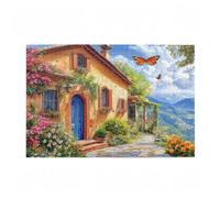 Puzzle 200 Pezzi Farfalla Puzzle Paesaggio Adulti Arte Grandi Dimensioni Jigsaw di Legno con una Scatola e Poster, Impossibili Jigsaw Gioco Familiare for Adulti, Home Decor Regalo Donna 35x25cm D-181