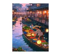 Puzzle 200 Pezzi, Frutta Città Puzzles, Puzzle Impossibile Gioco Logici Sfida Difficile Puzzles 200 Pezzi per Adulti