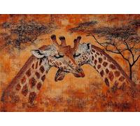 Puzzle 200 Pezzi Giraffa Puzzle Adulti Sfida Impossibili Jigsaws Animale Classica 3D Pattern Art Jigsaws per Divertimento Adulti e Bambina, Gioco Familiare, Festa Aziendale,Amore e Amico 35x25cm C-371