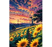 Puzzle 200 Pezzi Girasole All'Alba Gioco Educativo Sfida Impossibile Divertente Adatto Come Decorazione da Parete e Regalo Puzzle Classici 200 Pezzi 35 x 25 cm