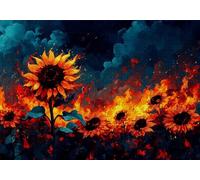 Puzzle 200 Pezzi Girasole Puzzle Adulti Sfida Impossibili Jigsaws Fiori Classica 3D Pattern Art Jigsaws per Divertimento Adulti e Bambina, Gioco Familiare, Festa Aziendale, Amore e Amico 35x25cm C-727