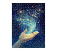 Puzzle 200 Pezzi Notte Stellata 35x25 cm Puzzles Classici Difficili Impossibili Puzzle Adulti 200 Pezzi per Gioco Familiare Decorazione per la Casa