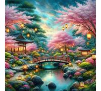 Puzzle 200 Pezzi Paesaggi giardini antichi, Impossible puzzle Per Adulti 200 pezzi, DIY Puzzles Colorato 28x28cm, Rompicapo adulti E Ragazzi, Gioco Giocattolo per la Famiglia