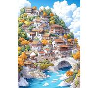 Puzzle 200 pezzi, Paesaggio del Ponte Sugli Alberi Puzzle Classici per Adulti, Giocattoli di Gioco Impegnativi, puzzle Impossibile, Puzzles per Gioco Familiare, Regalo per Amore e Amico 35 x 25 cm