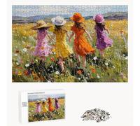 Puzzle 200 Pezzi - Paesaggio & Flower - Puzzle in Legno Durevole con Lettere sul Retro - 35 x 25 cm - Hobby Creativo Senza Polvere - Articolo per Collezionisti e 14 Anni in Su P3#154