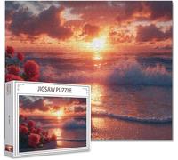 Puzzle 200 Pezzi paesaggio Puzzle Grandi Adulti Difficili Impossibili Legno Arte Jigsaw Sviluppa La Coordinazione Occhio-Mano Con Poster Incluso, Compact Box Idea Regalo Uomo e Donna 35x25cm A-16
