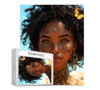 Puzzle 200 Pezzi per Adulti e Ragazzi, Puzzle Africa Jigsaw Giochi Rilassamento e Intelligence, Jigsaw Donna per Gioco Familiare, Idea Regalo Uomo e Donna, Consigliato a Partire dai 14 Anni S-620