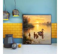 Puzzle 200 Pezzi per Adulti, puzzle 200 pezzi Impegnativo e Difficile, Perfetto per Appassionati di Puzzles Esperti, Idea Regalo Uomo e Donna, Tema:Anatre del fiume al tramonto