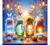 Puzzle 200 pezzi per Adulti,puzzles Giochi Educativi per adulti,Giocattoli Sfida Giochi Impegnativi,Quattro stagioni Bottiglia Paesaggio Regali puzzle arte