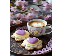 Puzzle 200 Pezzi per Adulti, Torta Caffè, Rompicapo Classico per Passatempo e Relax, Splendida Decorazione per Pareti e Idea Regalo