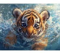 Puzzle 200 Pezzi-Puzzle Adatti ad Adulti e Tutte le Età, Jigsaw Tigre, Jigsaw Animale, Divertimento Per Adulti, Made In China, Istruzione Giocattolo di Sfida Giocoo, Decorazione Della Casa Regalo P-6
