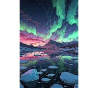 Puzzle 200 Pezzi, Puzzle per Adulti Aurora Invernale 35x25 cm, Impossibile Difficile Puzzles Impegnativo Come Regalo e Decorazione per Pareti