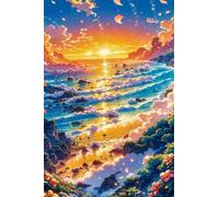 Puzzle 200 Pezzi, Puzzle per Adulti Paesaggio Oceanico All'Alba 35x25 cm, Impossibile Difficile Puzzles Impegnativo Come Regalo e Decorazione per Pareti
