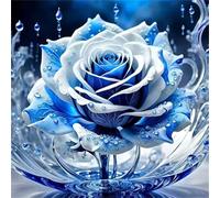 Puzzle 200 Pezzi Rosa blu, puzzle per Adulti 200 pezzi 28x28cm, Puzzles Giochi Rilassamento e Intelligence, puzzles Classici per Gioco Familiare, Festa Aziendale, Regalo Natale