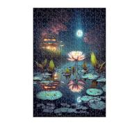 Puzzle 200 Pezzi Rosa Loto Natura 35x25 cm Puzzles Classici Difficili Impossibili Puzzle Adulti 200 Pezzi per Gioco Familiare Decorazione per la Casa