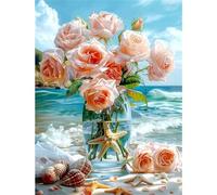 Puzzle 200 pezzi, Spiaggia delle Rose Rosa Puzzle Classici per Adulti, Giocattoli di Gioco Impegnativi, puzzle Impossibile, Puzzles per Gioco Familiare, Regalo per Amore e Amico 35 x 25 cm