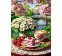 Puzzle 200 Pezzi,Tempo di picnic al parco Puzzles Adulti,puzzles arte per adulti,Giochi Rilassamento e Intelligence,puzzle per Gioco Familiare Regalo