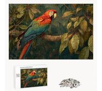 Puzzle 200 Pezzi - Tropicale & Pappagallo - Puzzle in Legno Durevole con Lettere sul Retro - 35 x 25 cm - Hobby Creativo Senza Polvere - Articolo per Collezionisti e 14 Anni in Su P3#229