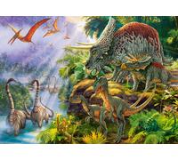 Puzzle 200 pezzi Valle dei Dinosauri