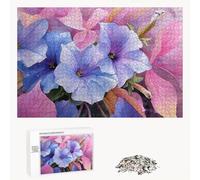 Puzzle 200 Pezzi - Viola & Flower - Puzzle in Legno Durevole con Lettere sul Retro - 35 x 25 cm - Hobby Creativo Senza Polvere - Articolo per Collezionisti e 14 Anni in Su P3#438